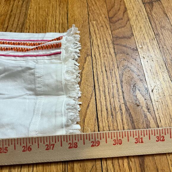 Trina Turk INC Pants Womens 4 White Side Stripe Linen Blend Straight - Picture 11 of 13